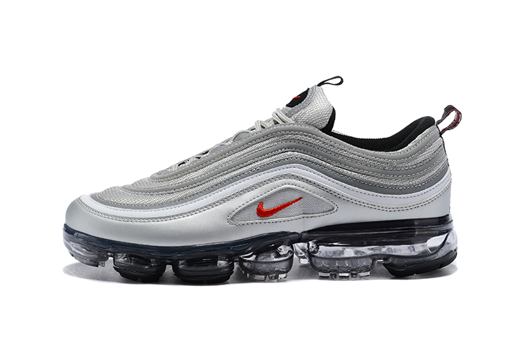 Women Nike Air Vapormax 97 Grey Black Red Shoes - Click Image to Close